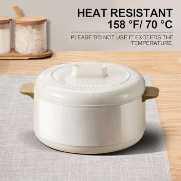 homing Neutral Beige Cloth Placemats Set of 6 – Cotton Linen Blend Washable Farmhouse Dining Table Mats for Indoors & Outdoors, Easy to Clean, 13 x 19 Inch