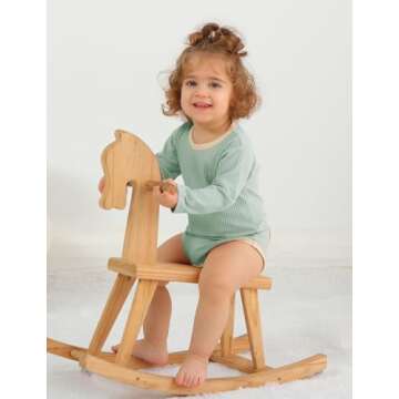 Jimonda Baby Bodysuit - Organic Cotton Long Sleeve Romper