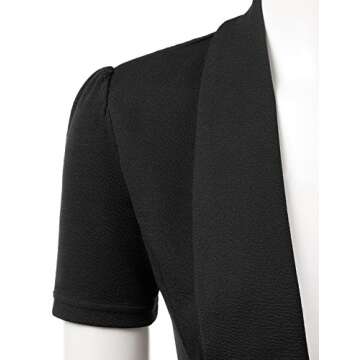 Stylish Plus-Size Open Front Blazer by DOUBLJU