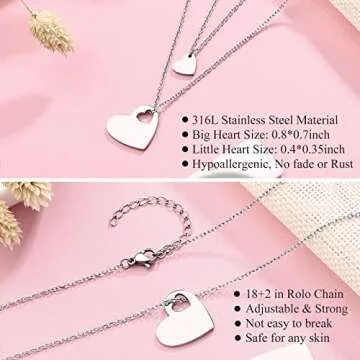 Mommy and Me First Day of School Necklace