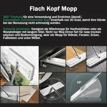 JOYMOOP Mop with Bucket - Easy Cleaning Solution for Everyone