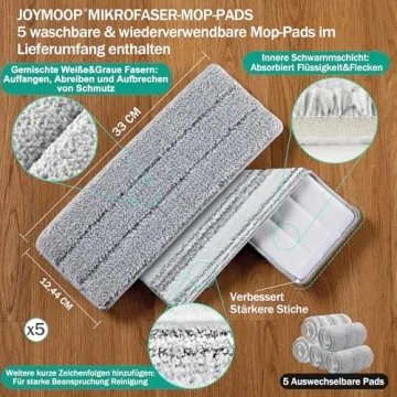 JOYMOOP Mop with Bucket - Easy Cleaning Solution for Everyone