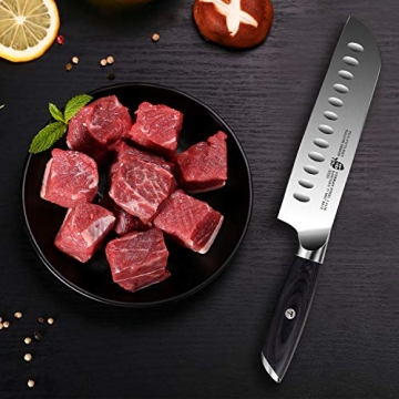 TUO Santoku Knife - 7 Inch Japanese Chef Knife