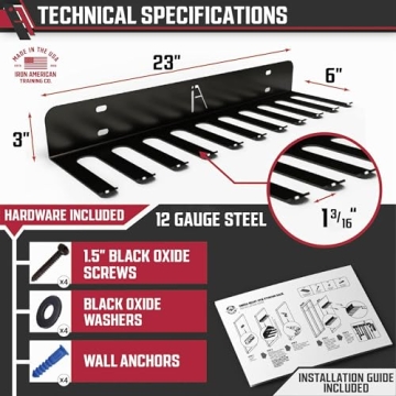 IRON AMERICAN USA Omega Heavy-Duty Gym Storage Rack