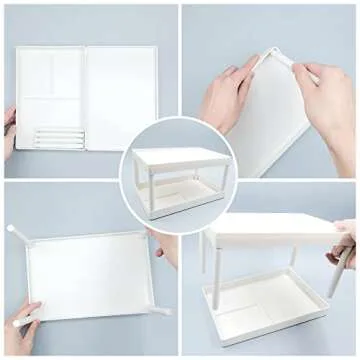 Elegant Desktop Storage Rack Organizer for Home or Office