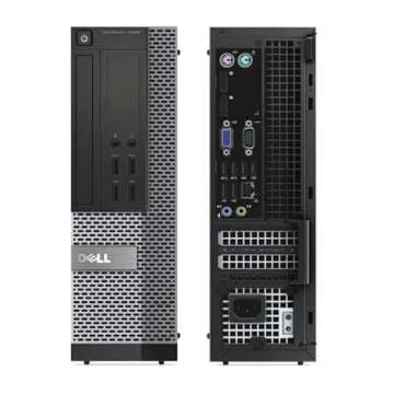 Dell Optiplex 7020 SFF Desktop Computer, 24" FHD Monitor and RGB Speakers PC Set, Core i5, 16GB RAM, 256GB SSD, BT WiFi, Mouse & Keyboard, Windows 10 Pro (Renewed)