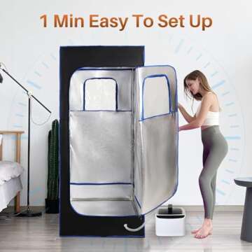 TOREAD Portable Home Sauna Tent - 2.6L Steamer & Remote Control