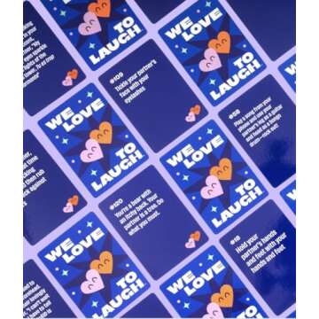 We Love to Laugh [A Couples Game, Hilarious Relationship Card Game, Date Night, Anniversaries, Game Night, Valentine’s Day Gift Idea, Don’t Laugh Couples Edition, Try Not to Laugh Game]