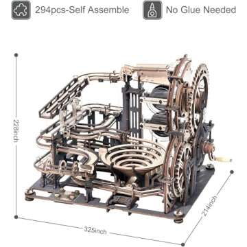 ROKR 3D Wooden Puzzles for Adult - Marble Run DIY Toy Hobbies