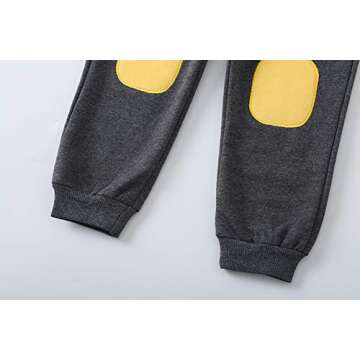 Toddler Baby Boy Clothing Sets Little Dinosaur Printed Long Sleeve Tops and Pants Kids 2pcs Outfits (1-Yellow, 1-2T)