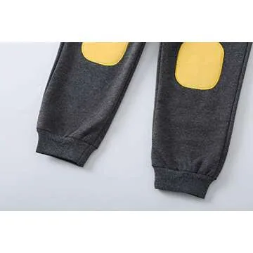 Toddler Baby Boy Clothing Sets Little Dinosaur Printed Long Sleeve Tops and Pants Kids 2pcs Outfits (1-Yellow, 1-2T)