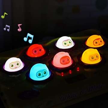 FS Whack A Mole Game for Toddler 3 4 5 6 Year Old Boys and Girls, Interactive Pounding Toys with Sound and Light, Whack Mole Toys for Kids Ages 4-8, PK Mode with 2 Hammer Toys