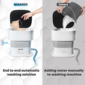 MINANOV Mini Portable Washing Machine for Easy Laundry