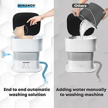 MINANOV Mini Portable Washing Machine for Easy Laundry