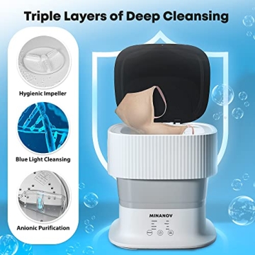 MINANOV Mini Portable Washing Machine for Easy Laundry