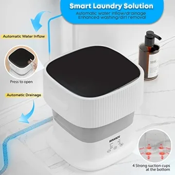 MINANOV Mini Portable Washing Machine for Easy Laundry