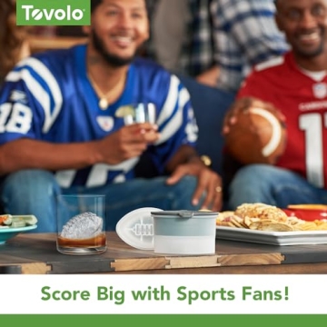 Tovolo Football Ice Molds - Fun Drinks for Sports Fans