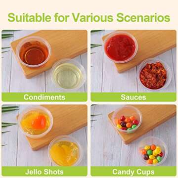 TashiBox 1 oz Disposable Mini Portion Cups 200 Count