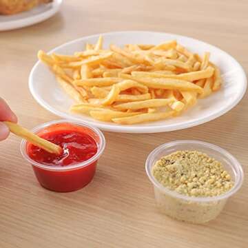 TashiBox 1 oz Disposable Mini Portion Cups 200 Count