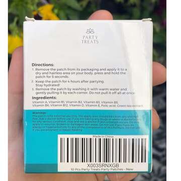 Party Patches - 10 Pack - Natural Individually Wrapped Patch - Perfect for Bachelorette Party Favors and Bachelorette Bag Stuffers - Skin Friendly Patch for an Incredible Night Out!