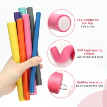 AIDUCHO Heatless Hair Curlers 42PCS Flexible & Soft