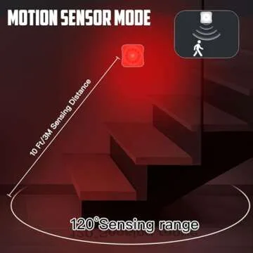 Rechargeable Bestendony Red Motion Sensor Night Light