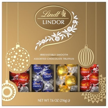 Lindt LINDOR Truffles Gift Box - 7.6 oz Assorted