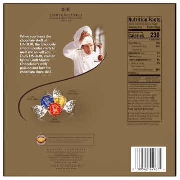 Lindt LINDOR Truffles Gift Box - 7.6 oz Assorted