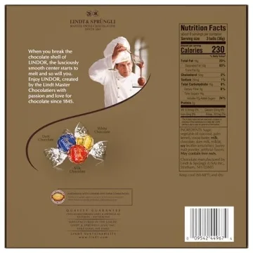 Lindt LINDOR Truffles Gift Box - 7.6 oz Assorted