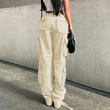 Stylish Women's Y2K Baggy Straight Leg Cargo Pants