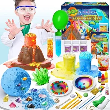UNGLINGA 60+ Science Experiments Kit for Kids