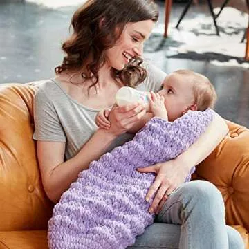 Bernat Baby Blanket Yarn - 3 Pack with Patterns - Lilac