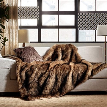 Luxury Plush Faux Fur Throw Blanket - Soft and Elegant 50x60