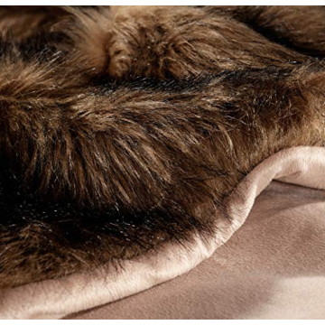 Luxury Plush Faux Fur Throw Blanket - Soft and Elegant 50x60
