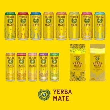 Guayakí Yerba Mate, Energy Drink Alternative, Organic Awakening Orange Flavor, 15.5 Oz (Pack of 12), 150mg Natural Caffeine, Smooth Energy & Focus