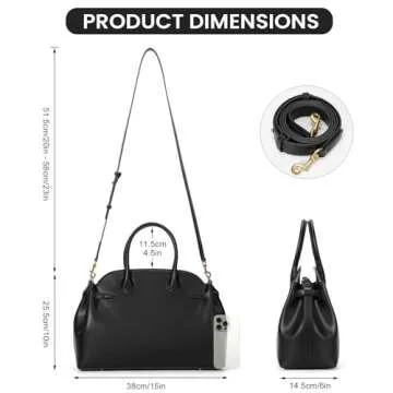 HICARRY Soft Luxury Handbag for Daily Use and Style