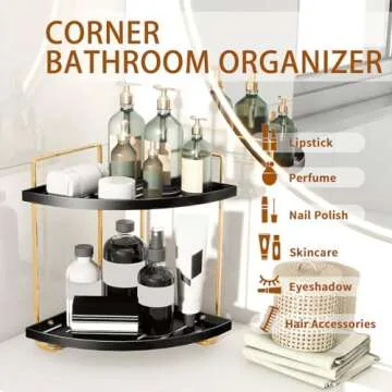 Stylish 2 Tier Bathroom Organizer for Efficient Storage