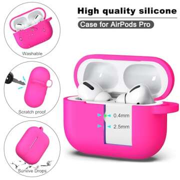Stylish R-fun AirPods Pro 2/1 Case with Cleaner Kit