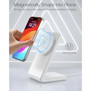 Fast Wireless Mag-Safe Charger Stand iPhone 16 20W Adapter