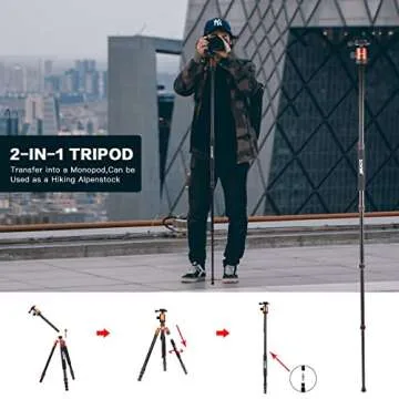ZOMEI Z818 Tripod for Heavy Cameras - Lightweight & Versatile
