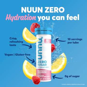 Nuun Zero Sugar Hydration Electrolyte Tablets with Essential Electrolytes, Mixed Berry 4 Pack
