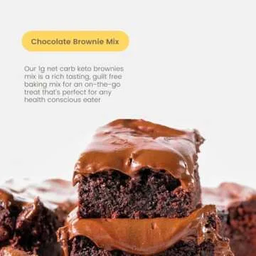Good Dee's Chocolate Brownie Mix | Keto Baking Mix | Sugar-Free, Gluten-Free, Grain-Free, Nut-Free, Soy-Free & Low Carb Baking Mix | Diabetic, Atkins & WW Friendly (Pack of 1)