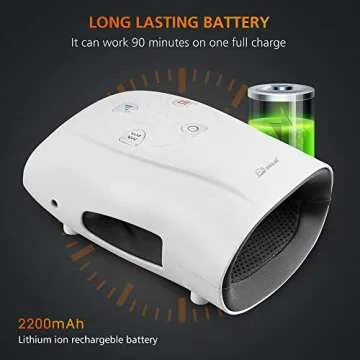 Snailax Hand Massager with Heat and Compression for Pain Relief