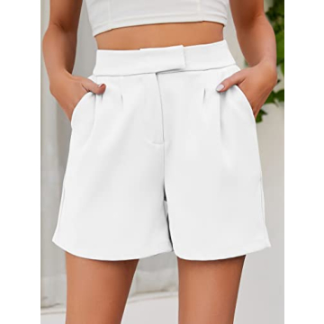 Stylish Famulily High Waist Pleated Shorts for Women