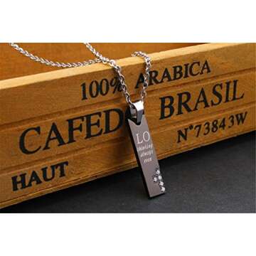 Stylish Yansanido His Her Mini Couple Necklace Set for Lovers