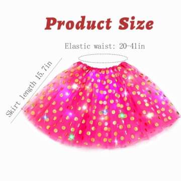 Glow Jewemia LED Tutu Skirts for Parties and Events
