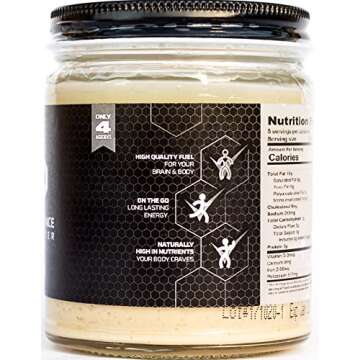 Performance Nut Butter Macadamia, Coconut & Cashew Keto Nut Butter - Ketogenic, Paleo & Vegan Friendly Low Carb Healthy Fat Bomb Perfect Whole 30 Approved Trail Ready Snack 8 Oz. Jar