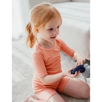 AVAUMA Newborn Baby Little Boys Girls Snug-Fit Pajamas Summer Short Sets Pjs Kids Clothes (XL/Coral)