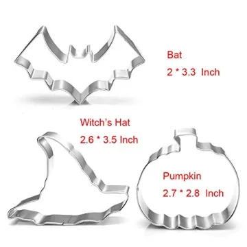 Stainless Steel Halloween Cookie Cutters Set for Fun Baking