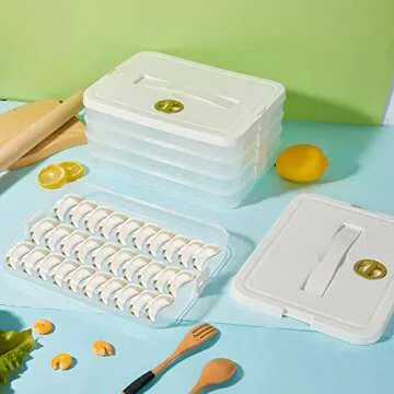 Nuanchu 4 Layer Dumpling Storage Box for Food Lovers